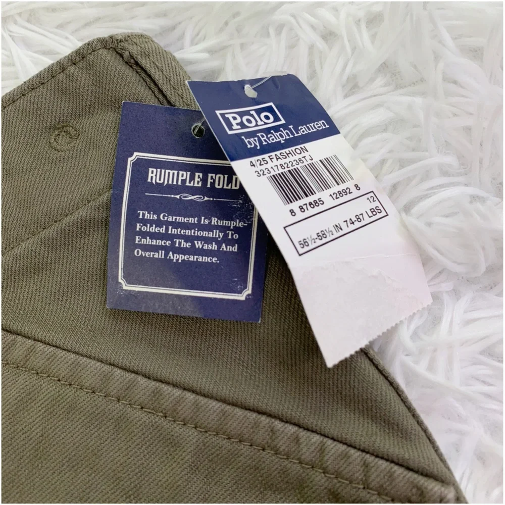 Ralph‎ Lauren NWT boy's Cargo Shorts in olive green
